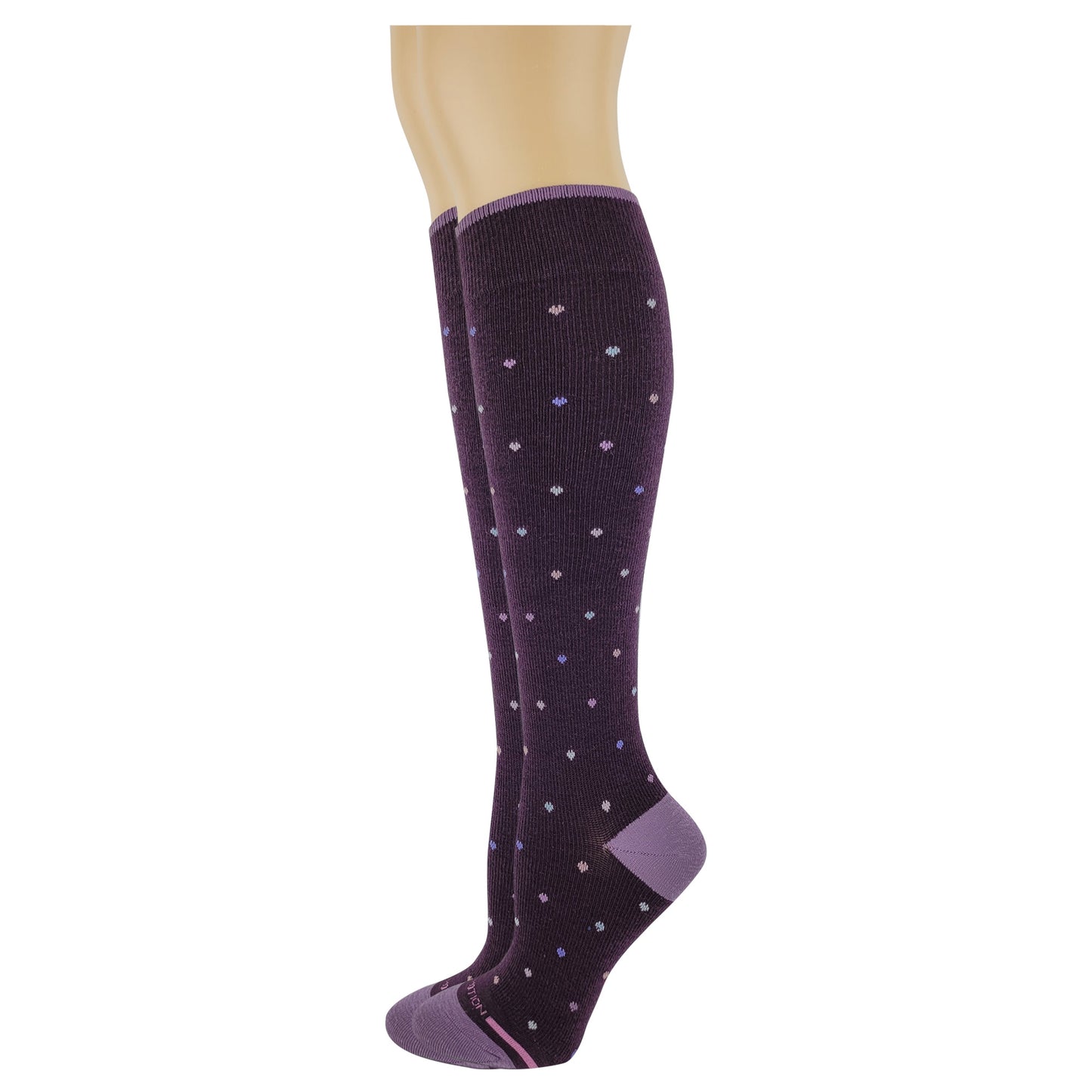 Compression Knee High 15-20 mmHG Socks for women | Dancing dots