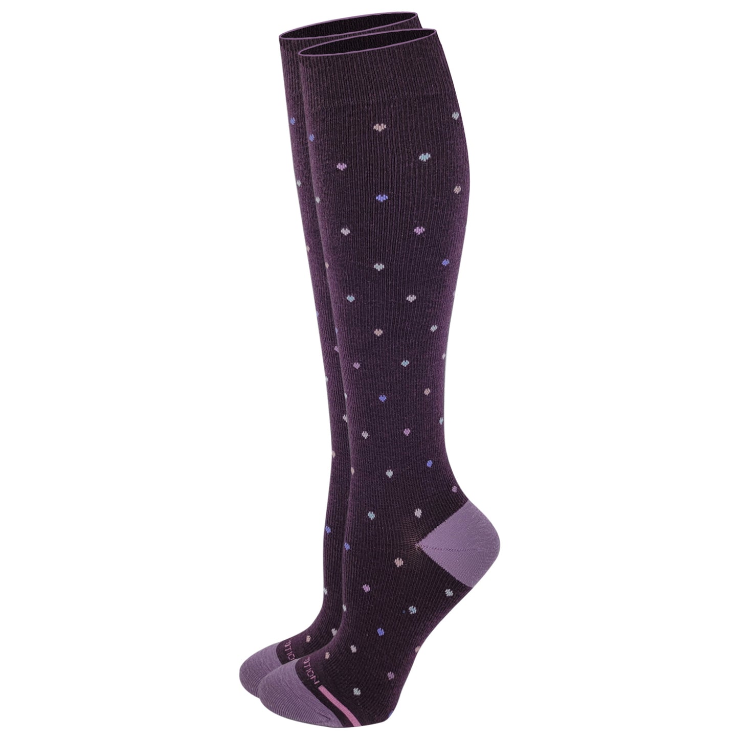 Compression Knee High 15-20 mmHG Socks for women | Dancing dots