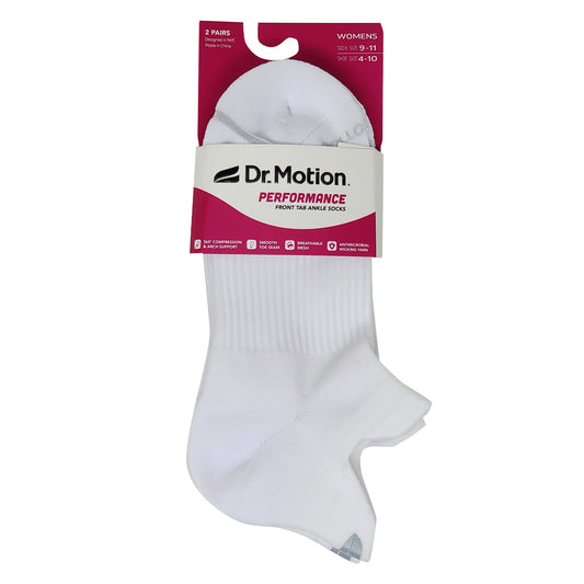 Ankle Compression Socks | Dr Motion Socks | Performance (2 Pack)