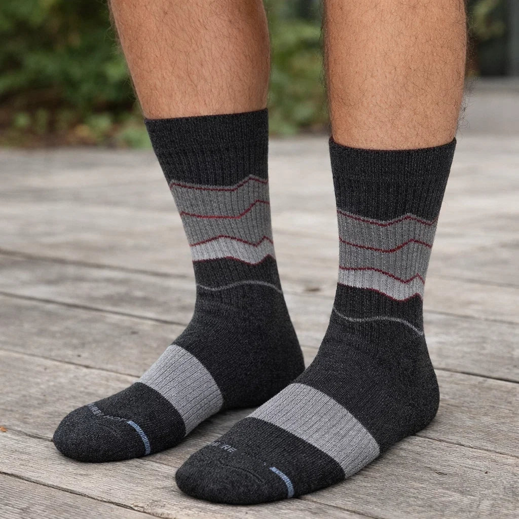 Dr. Motion compression socks worn by active adult for all-day comfort