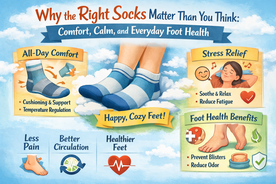 Why the Right Socks Matter More Than You Think: Comfort, Calm, and Everyday Foot Health