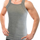 Square Cut G-unit Tank Top | Muscle Rib Basic Color A-Shirts | Men's