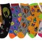 Girls Crew Socks | Halloween Fancy Design | Kids (12 Pairs)