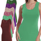 Women's Ribbed Tank Tops | Sleeveless Colorful (6 Pack)