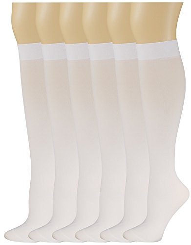 Knee High Trouser Socks | Different Touch Women's Opaque (6 Pairs)