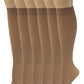 Knee High Trouser Socks | Different Touch Women's Queen Opaque (6 Pairs)