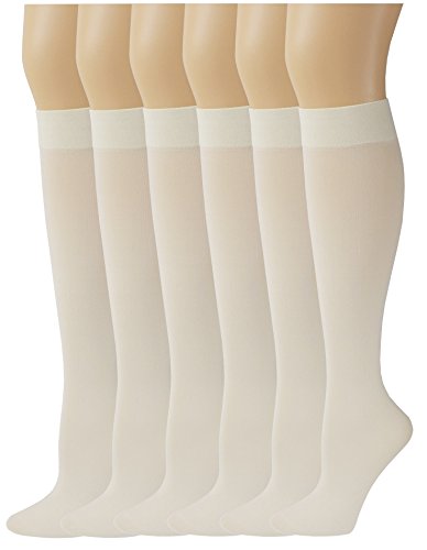 Knee High Trouser Socks | Different Touch Women's Opaque (6 Pairs)