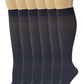 Knee High Trouser Socks | Different Touch Women's Queen Opaque (6 Pairs)