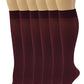 Knee High Trouser Socks | Different Touch Women's Opaque (6 Pairs)