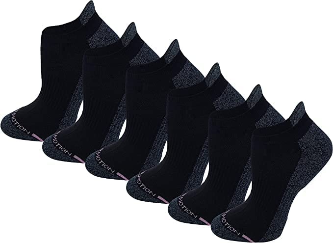 Ankle Compression Socks | Plain Basic Colors | Women's (6 Pais)