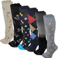 Knee High Compression Socks for Women |Dr. Motion Socks|  Assorted Everyday Gradated