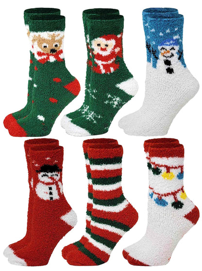 Warm unisex gripper socks – holiday colors and comfortable fit