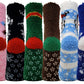 Non-Skid Home Cozy Socks | Christmas Print Super Soft Warm | Unisex (6 Pairs)