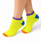 Women’s Low Cut Anklet Socks | Neon Design No-Show Socks | 12-Pair Pack