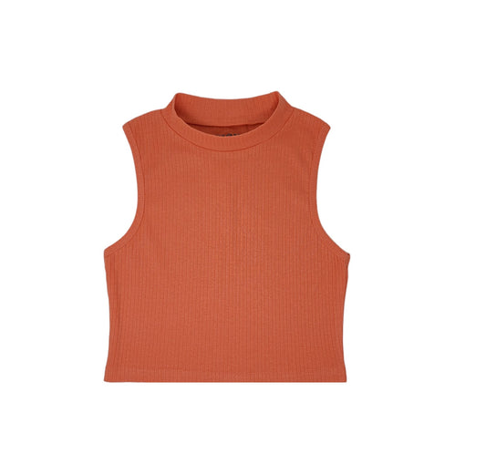 Mock Neck Crop Top | Cotton Blend Assorted Colors| Women