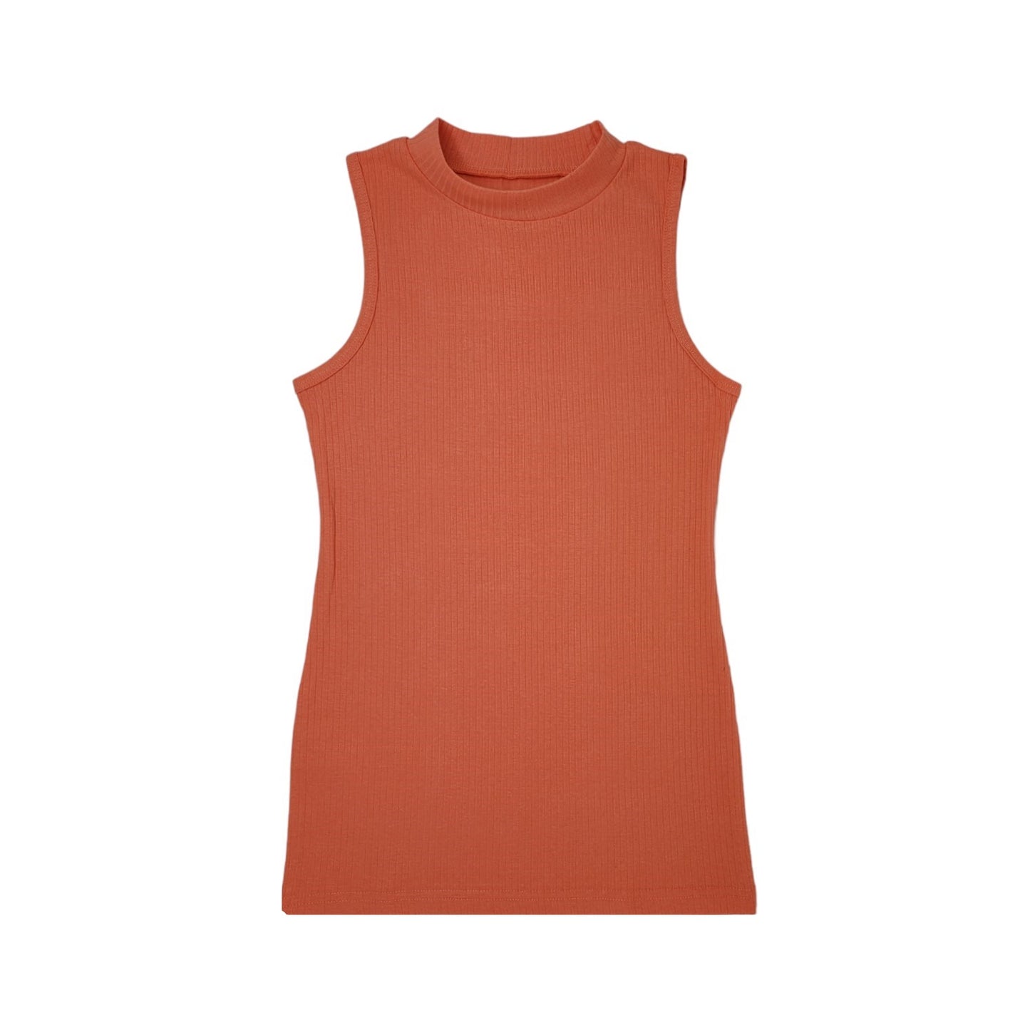 Mock Neck Tank Top | Cotton Blend Assorted Colors | Women