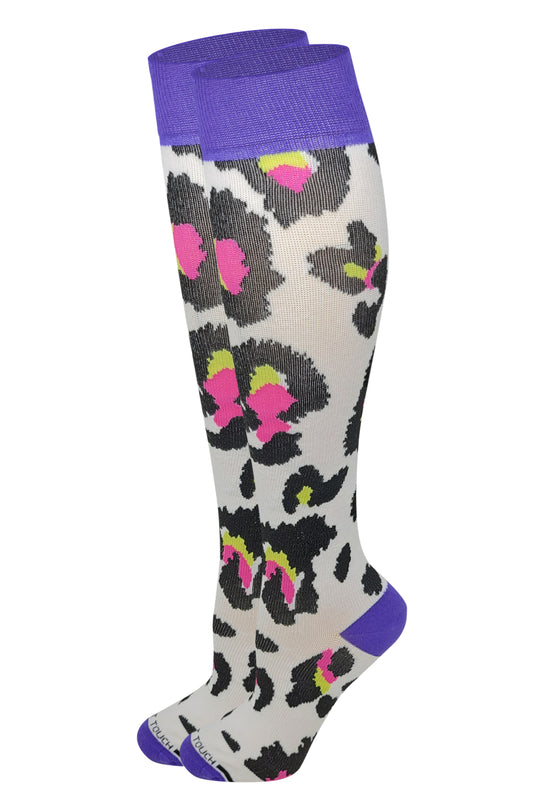 Compression Knee High Socks | Animal Print Design | Women (1 Pair)