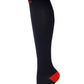 Knee-High Compression Socks | Solid Colors Nylon Sports | Unisex (1 Pair)