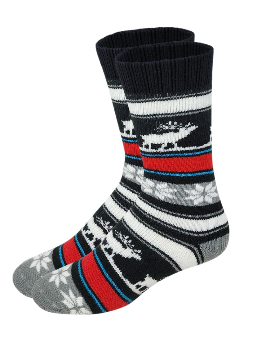 Heated Non-Skid Socks | Cushioned Heavyweight | Men's (1 Pair)