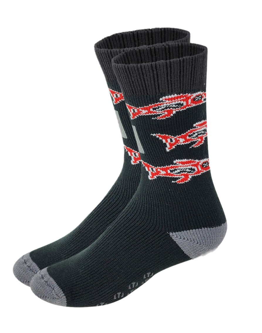 Heated Non-Skid Socks | Cushioned Heavyweight | Men's (1 Pair)