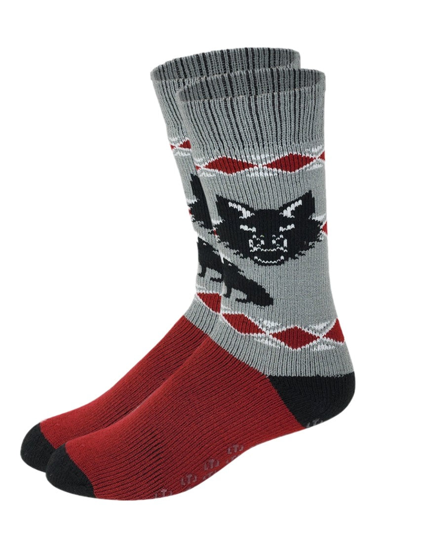 Heated Non-Skid Socks | Cushioned Heavyweight | Men's (1 Pair)