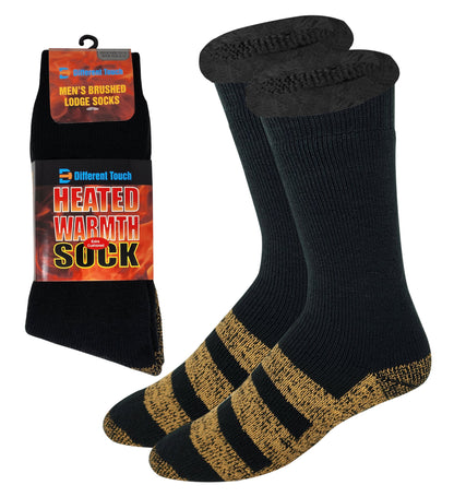 Heated Non-Skid Socks | Cushioned Heavyweight | Men's (1 Pair)