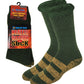 Heated Non-Skid Socks | Cushioned Heavyweight | Men's (1 Pair)