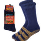 Heated Non-Skid Socks | Cushioned Heavyweight | Men's (1 Pair)