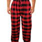 Cotton Lounge Pajama Pants for Men | Red Buffalo Plaid S-6XL | Different Touch