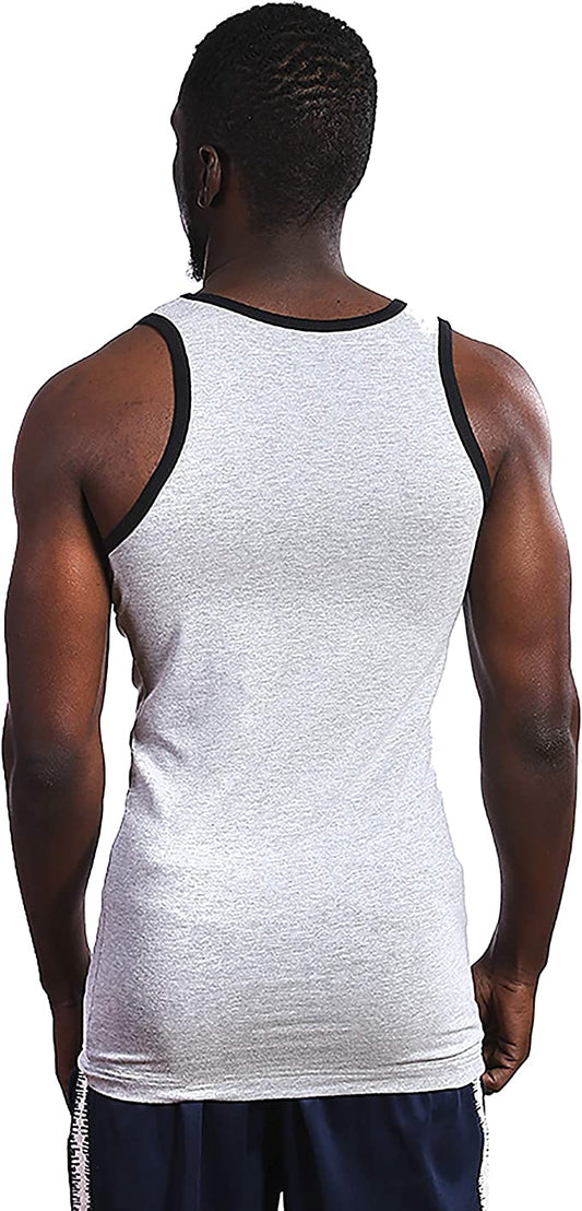 Muscle Tank Top | Gym Sports Workout Cotton Blend | Men's