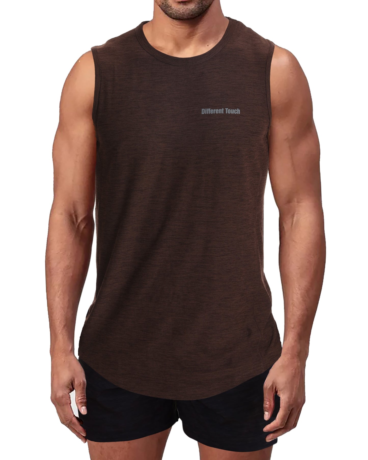 Crew Neck Muscle Tank Top | Active Gym Sleeveless | Men’s