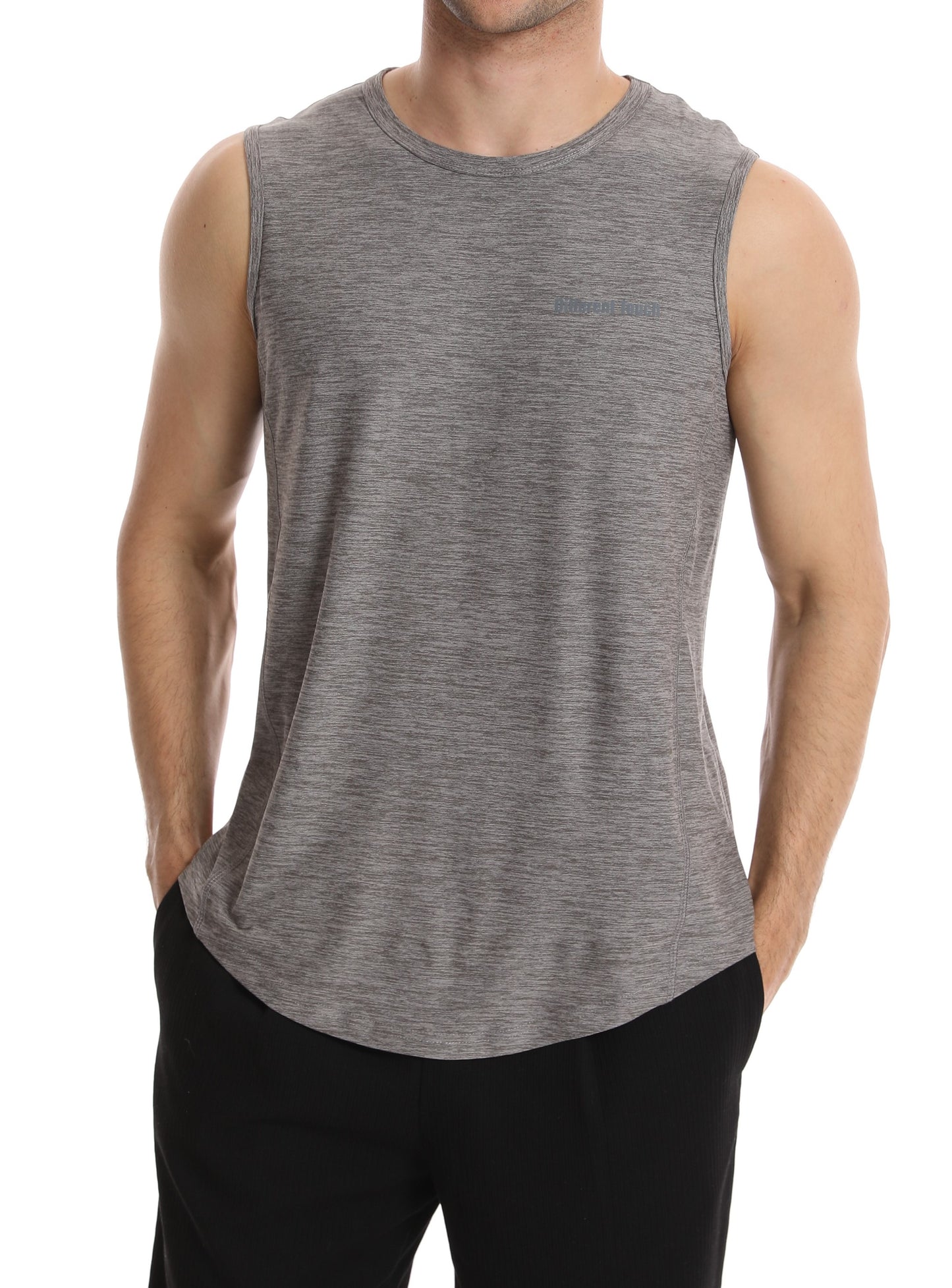 Crew Neck Muscle Tank Top | Active Gym Sleeveless | Men’s