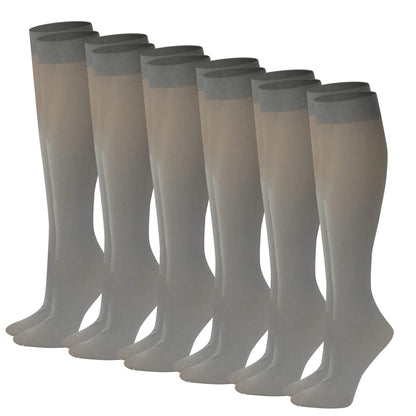 Knee-High Trouser Socks | Opaque Assorted | Sumona Womens (12 Pairs)