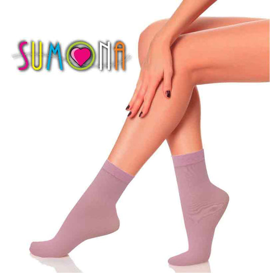 Ankle High Trouser Socks | Opaque Assorted | Sumona Womens (12 Pairs)