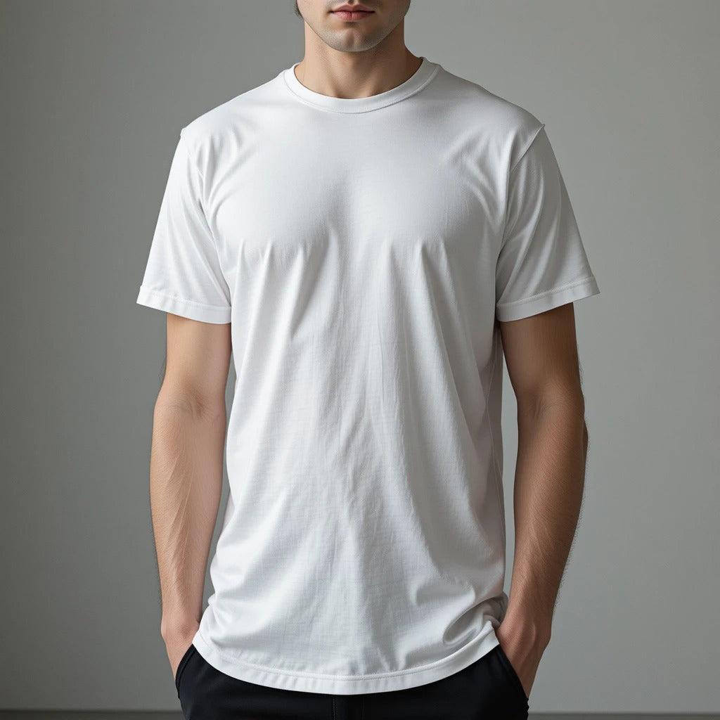 Crew Neck Short Sleeve T-Shirts | Big & Tall USA Assorted 100% Cotton | Men's (6 Pairs)