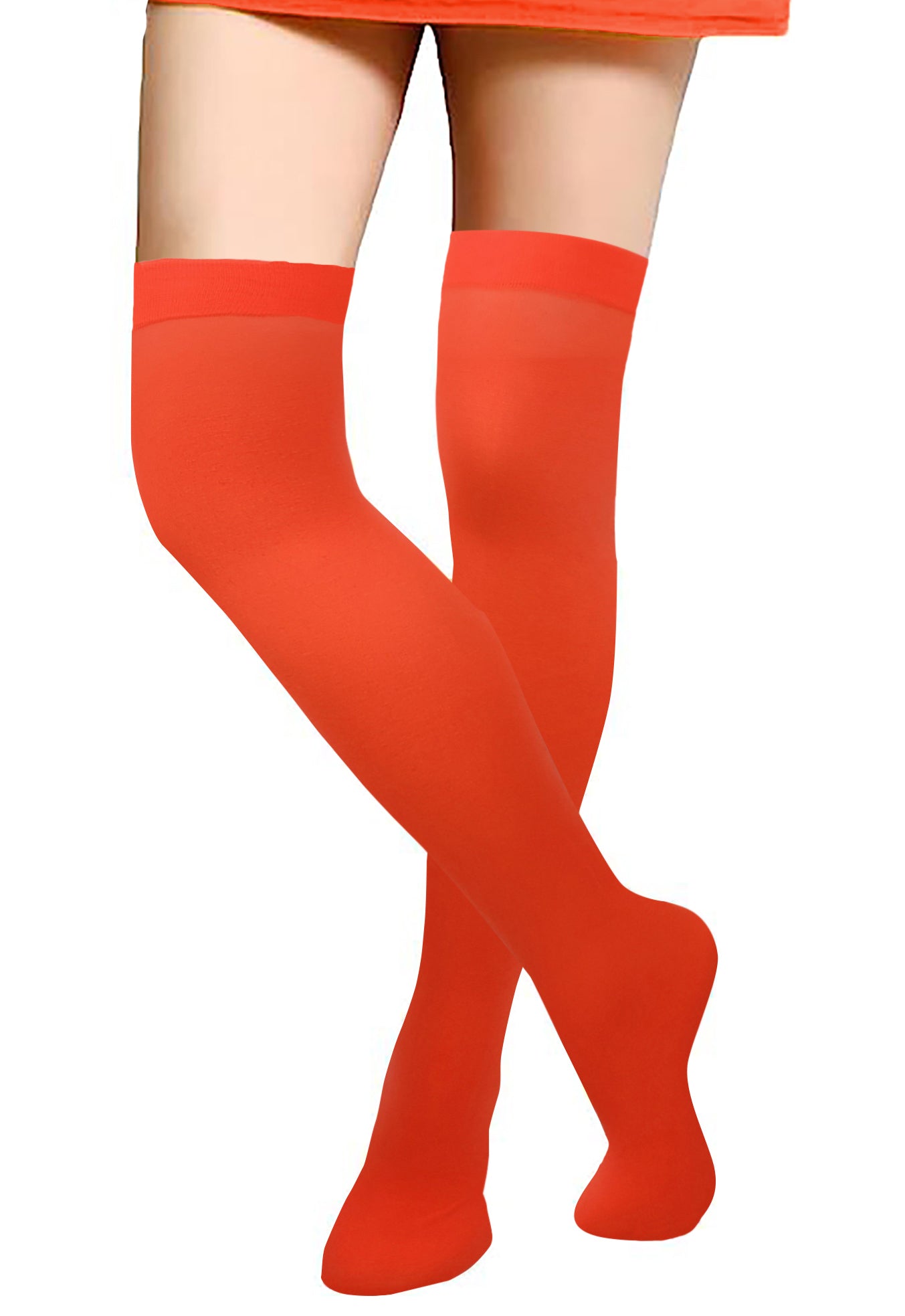 Thigh High Trouser Socks | Opaque Solid Colors | Women