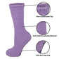 Non-Slip Lounge Slipper Socks | Cozy Plain Colors | Unisex (6 pairs)