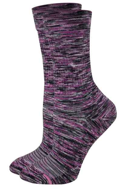 Compression Crew Socks | Spacedye Half-Cushion | Dr Motion Women ( 1 Pair )