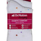 Crew Diabetic Socks | Multidots Half-Cushion | Dr Motion ( 2 Pack )