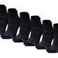 Quarter Socks | Dr Motion Compression Socks | Solid Half-Cushion ( 6 Pack )