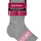 Mid-Crew Compression Socks | White Love Half-Cushion | Dr Motion ( 2 Pack )