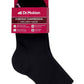 Mid-Crew Compression Socks | Black Half-Cushion | Dr Motion ( 2 Pack )