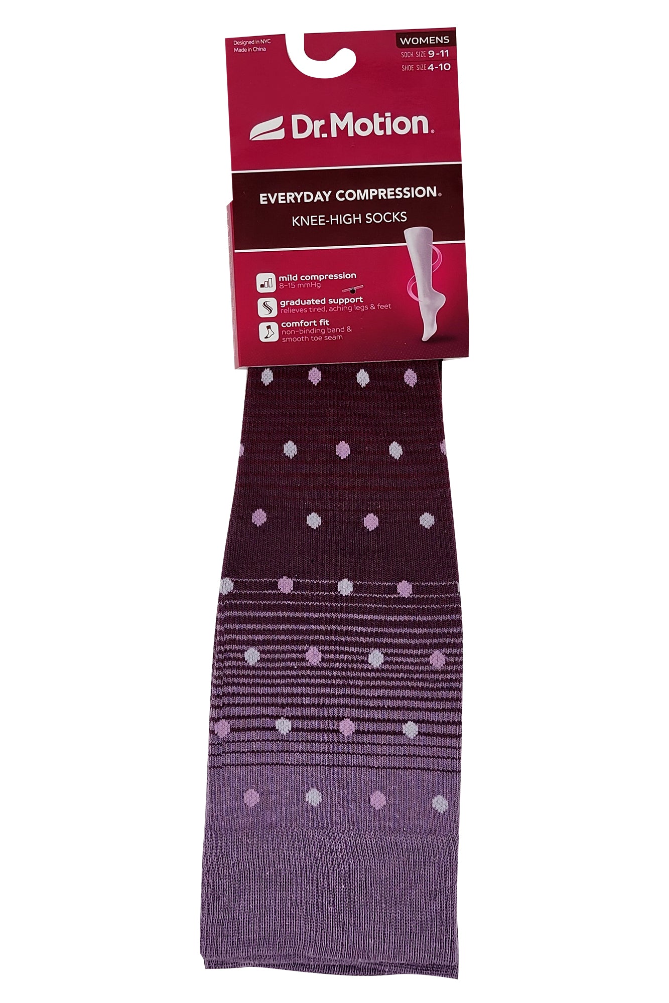 Compression Knee High Socks for women | Dots on ombre