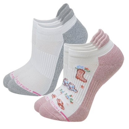 Ankle Compression Socks | Cowgirl| Dr. Motion (2 Pack)