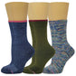 Compression Crew Socks | Outdoor Assorted Half-Cushion | Dr Motion ( 3 Pairs )