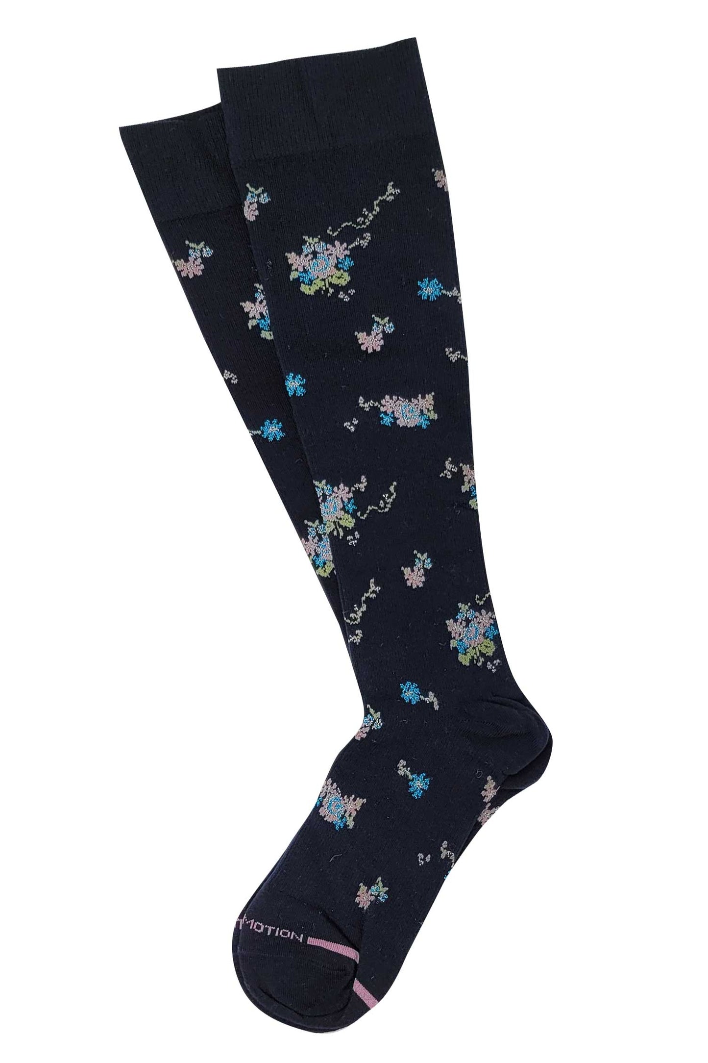 Knee High Compression Socks | Bouquet Floral Design | Women's (1 Pair)