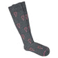 Knee High Compression Socks | Dr. Motion Novelty Christmas Print | Women (6 Pairs)