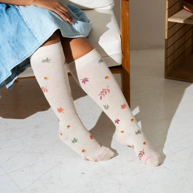 Compression Knee High Socks for women | Fall Foliage