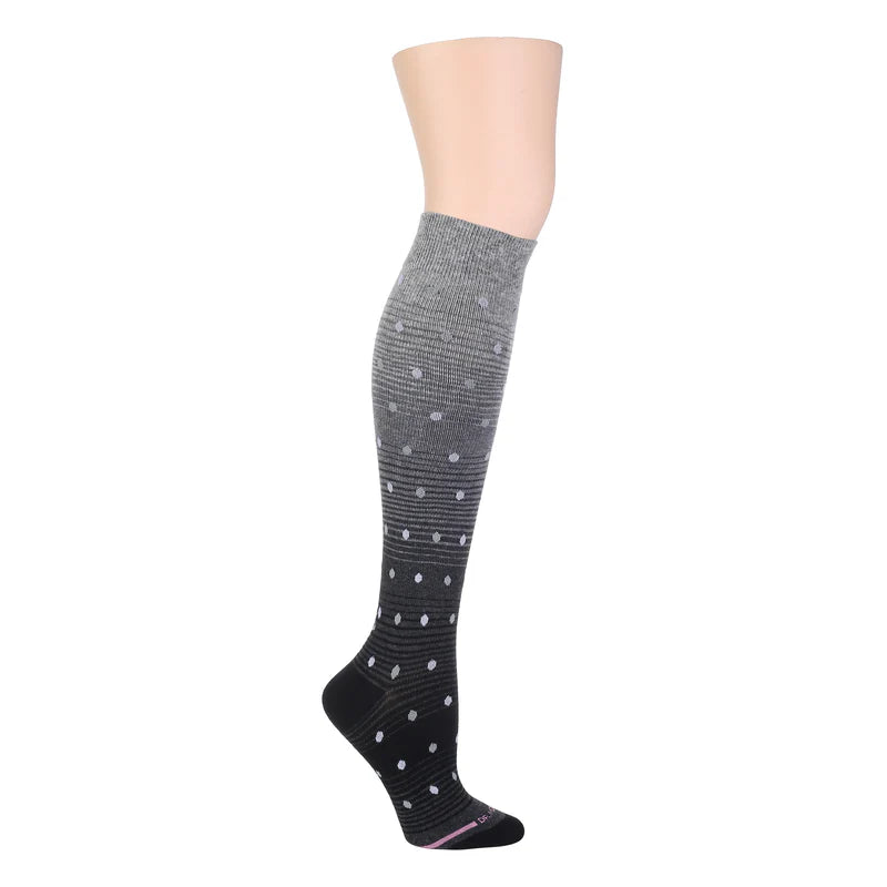 Compression Knee High Socks for women | Dots on ombre