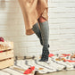 Compression Knee High Socks for women | Dots on ombre